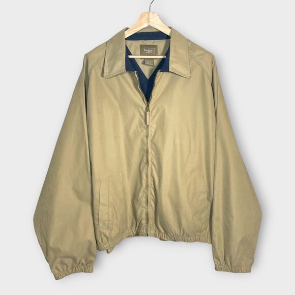 Haggar Other - Haggar Generations Jacket Men's XXL Lightweight Pockets Full Zip Tan